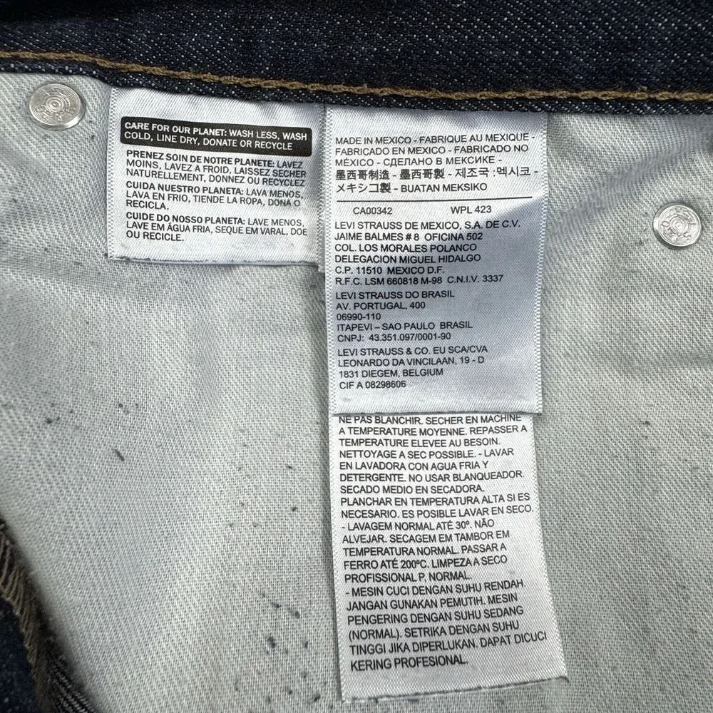 Levis 514 Straight Leg‎ Jeans Mens 40x30 (42x31) Dark Wash Denim Pants Classic